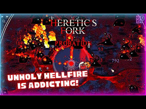 Heretic's Fork | UNHOLY HELLFIRE UPON YOU SINNERS! Bullet Heaven Survivors Roguelike Gameplay