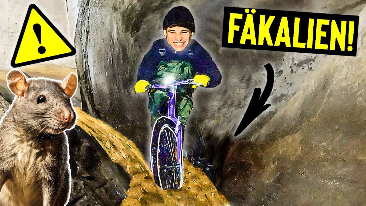 Wilde BIKE-TOUR durch WIENER KANALISATION!🐀 | Alles voller SCHE***!