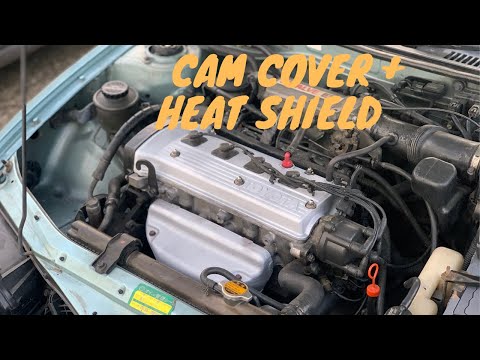 1990 Toyota sera | rocker cover and heat shield restoration