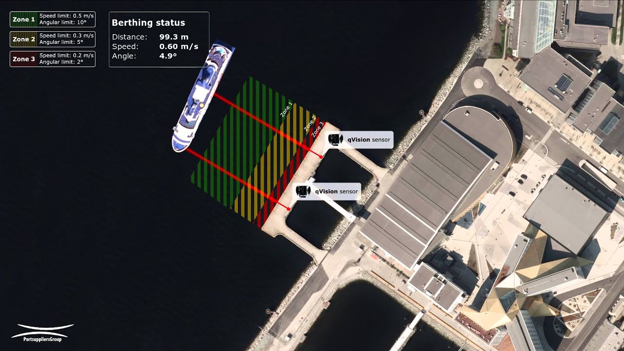 qVision laser docking aid system