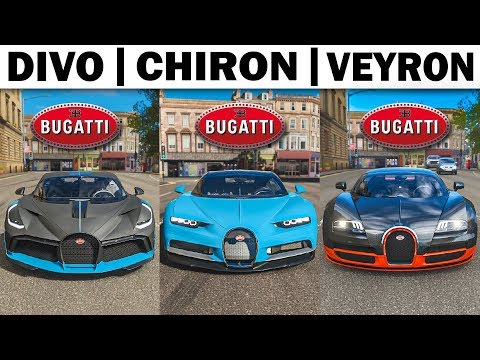 Forza Horizon 4 | Bugatti Divo vs Bugatti Chiron vs Bugatti Veyron!!!