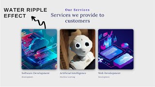 Download the video "How to make an animated Service Section like Water Ripple using HTML and CSS | CSS Design"