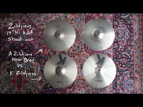 Hi hat shoot-out: 14" A Zildjian New Beats vs. 14" K Zildjian hi hats