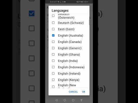 Voice text input in Huawei and Honor smartphones