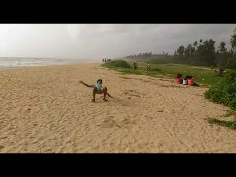 Funny somersault at Thannirbhavi Beach