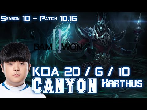 DWG Canyon KARTHUS vs HECARIM Jungle - Patch 10.16 KR Ranked