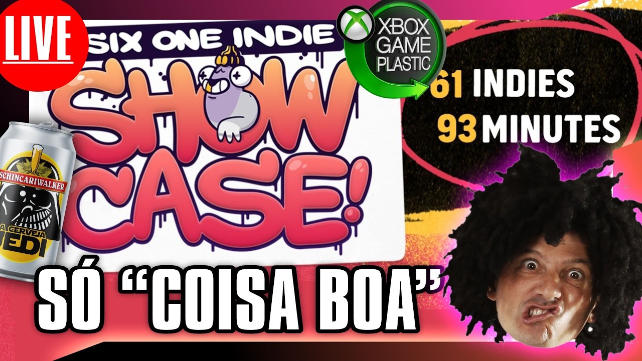 🎮🚨 🍺 AO VIVO  - 61 JOGOS INDIE NO Six One Indie Showcase com LANÇAMENTOS E MUITO MAIS #sixone