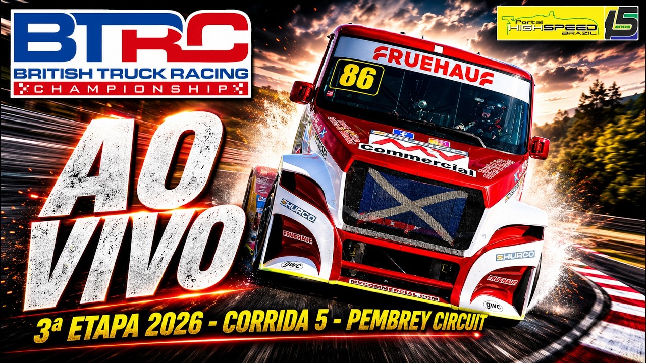 🔴 BRITISH TRUCK RACING CHAMPIONSHIP | Corrida 5 | 3ª Etapa 2026 | Wales (UK) | AO VIVO