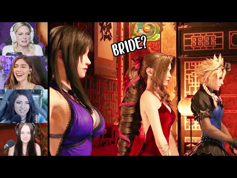 FF7 Remake - Streamer reaction to Don Corneo bride + Briana