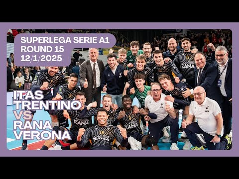 🏐Itas Trentino vs Rana Verona | SuperLega 2025/26 Round 15 | Italian League Men