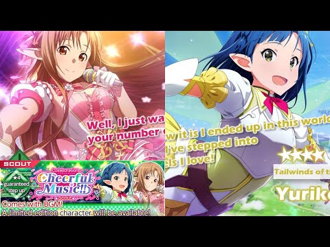 IDOLMASTER COLLAB YURIKO AND ASUNA SUMMON STEP 6 AND 7| Sword Art Online Unleash Blading