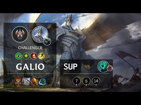 Galio Support vs Thresh - BR Challenger Patch 10.4