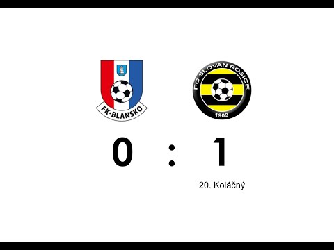 SESTŘIH | MSFL | 34. kolo | FK Blansko - FC Slovan Rosice | 0:1