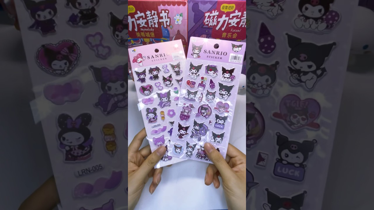 Kuromi sticker | Nhãn dán Kuromi siêu xinh #kawaii #cute #stationery #sticker #sanrio #shortviral
