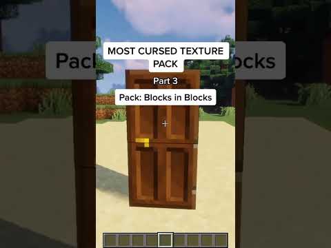 Travee - 😂most cursed texture pack in  Minecraft 💥 pt-3 #shorts