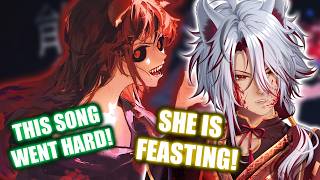 SHE IS FEASTING ON THIS SONG! | FEAST | HAKOS BAELZ (REACTION)