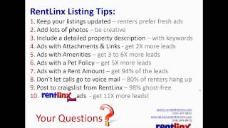 RentLinx Listing Tips: How to Get More Renters (Part 2 of 2)