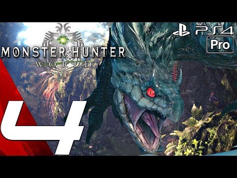 Monster Hunter World - Gameplay Walkthrough Part 4 - Tobi-Kadachi Hunt & Capturing (PS4 PRO)