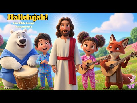 Hallelujah! Kids Praise Party!  Fun Bible Songs Compilation