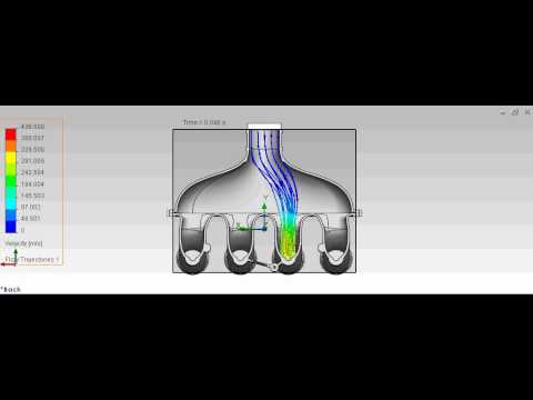 FSAE Intake Flow Animation CBR600RR
