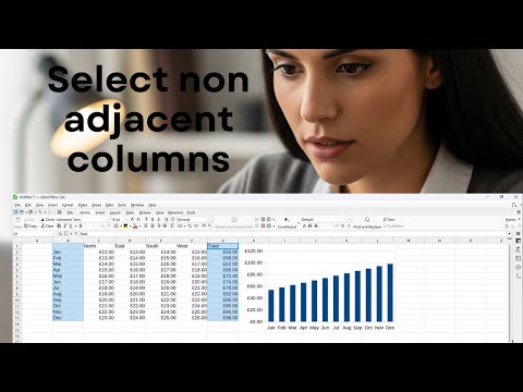 How to select non adjacent columns for a chart
