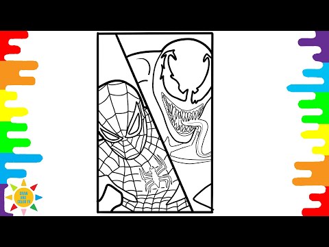 Spiderman VS Venom Coloring Pages | Avengers Coloring | Coloring Pages
