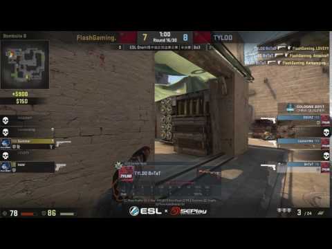 TyLoo BnTeT 5 SECOND USP Ace vs Flash Mirage@ ESL COLOGNE QUALIFIER