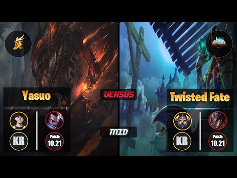 Naehyun YASUO (Mid) [Fleet Footwork] VS TWISTED FATE - Challenger KR Patch 10.21