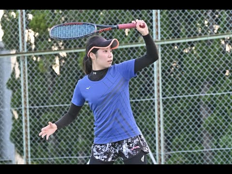 【テニス/ダブルス】川合明日佳・吉富夢子vs三井佳奈子・吉原琴菜