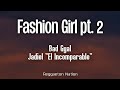 Bad Gyal, Jadiel El Incomparable - Fashion Girl Pt. 2 (Letra/Lyrics) | Más Cara