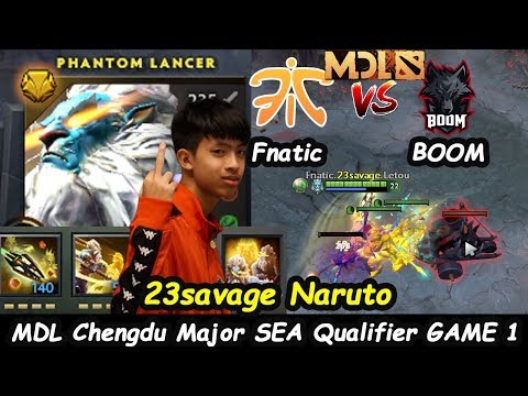Fnatic vs BOOM ESPORT | 23savage [Phantom Lancer] Speed Farm Chengdu Major SEA Qualifier Dota 2