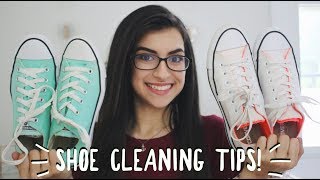 HOW I CLEAN SHOES! | SHOE CLEANING TIPS