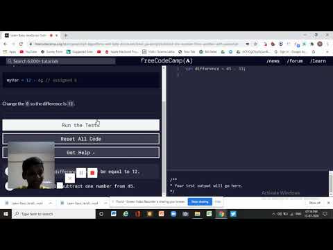 Learn Basic Javascript Subtract One Number From Another With Javascript Freecodecamp Org