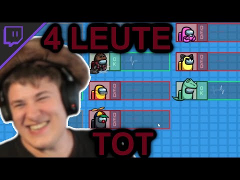 MEDIC TERSTE RETTET DIE RUNDE ?!😂AMONG US STREAMERLOBBY BEI VLESK MIT DHALUCARD & CO ❤️