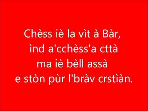 Toki Bari - Iì Sò D'Bàr (Testo)