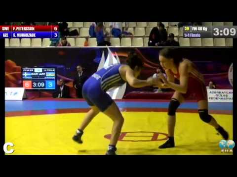 GGP2013 / PETERSSON Fredrika Ida (SWE) - Shafag MURADZADE (AZE) - FW 48 kg 1/4 final match