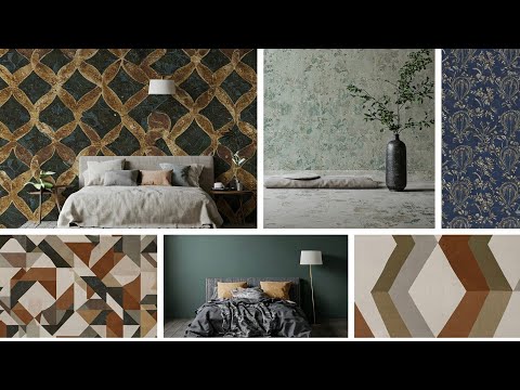 Geometric wallpaper designs