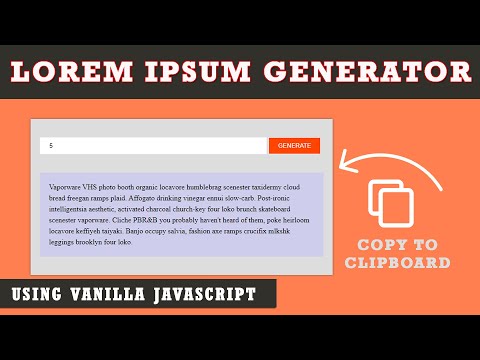 Build Lorem Api Using Javascript Mini Projects Using Async Await Fetch Api Javascript