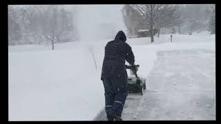 Nippers EGO Snow Blower Test Chicago 2021