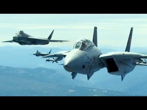 F-14 vs SU-57 DUBLADO HD | Top Gun: Maverick (2022)