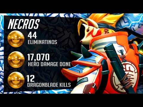 Necros Fastest Genji One Trick - 44 elims! POTG! [ Overwatch Season 30 Top 500 ]
