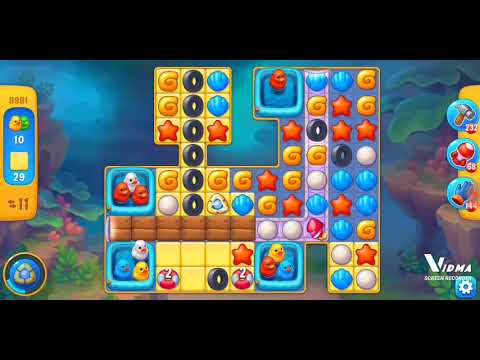 Fishdom. 8981 level no boosters and diamonds. 16 moves