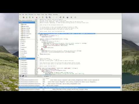 Navigating in a large codebase in Bluefish