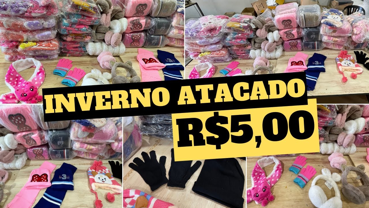 MODA INVERNO ATACADO GORRO CACHECOL TOUCA LUVA ⛄️