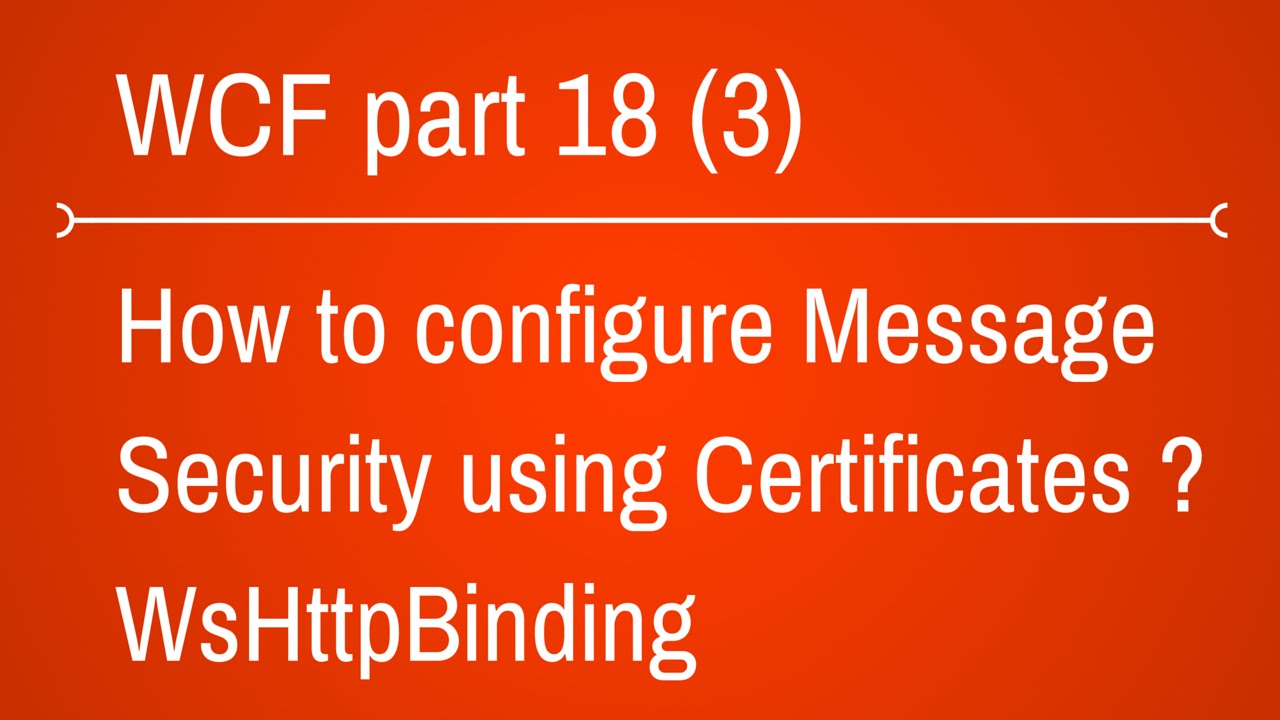 WSHttp Binding with Message Security using certificate