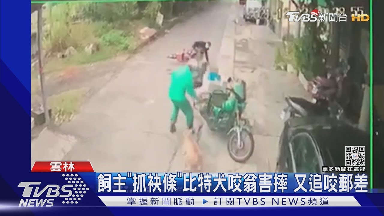 飼主「抓袂條」比特犬咬翁害摔 又追咬郵差