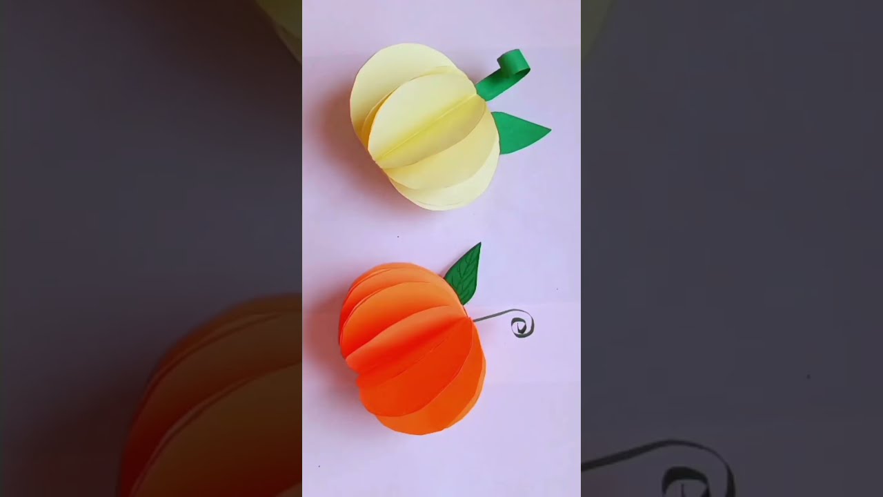 origami Paper pumpkin #diy pumpkin #shorts #youtubeshorts #easypapercraft