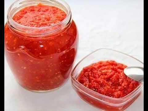 adjika Ogonek REZEPT DES KOCHENS IN BESCHREIBUNGEN