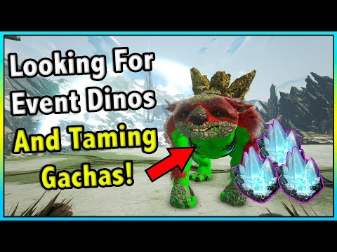 TRYING TO FIND RED AND GREEN TAMES + GATCHA TAMING FRENZY! || ARK EXTINCTION Ep 17!