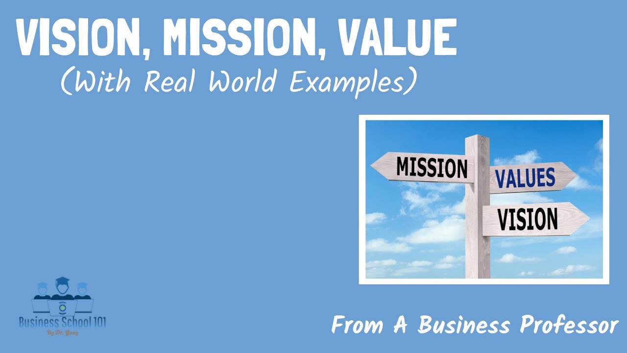 Vision, Mission, Value (With Examples and Tips) | From A Business Professor